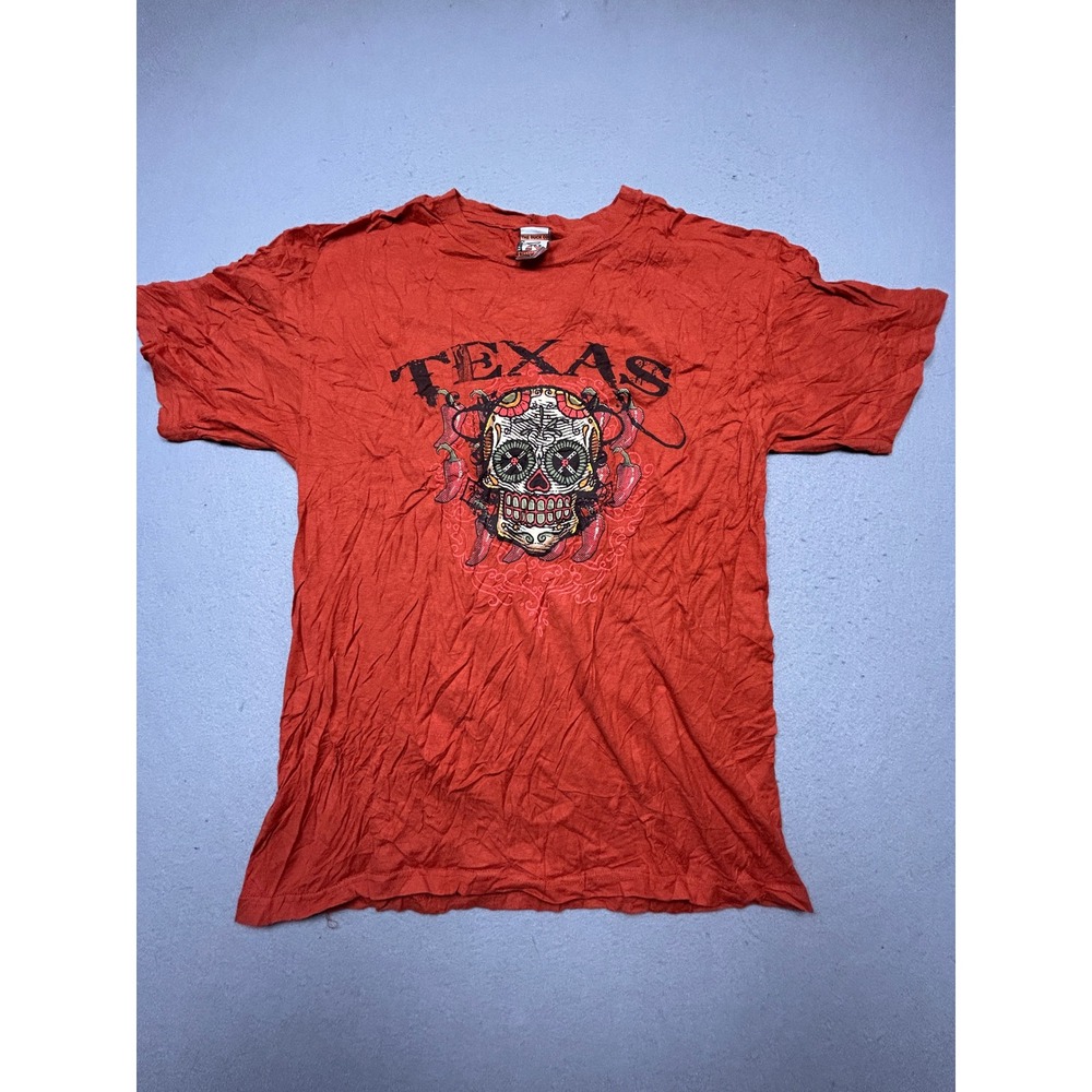 The Duck Co Texas T-Shirt Cotton Orange Large Mens